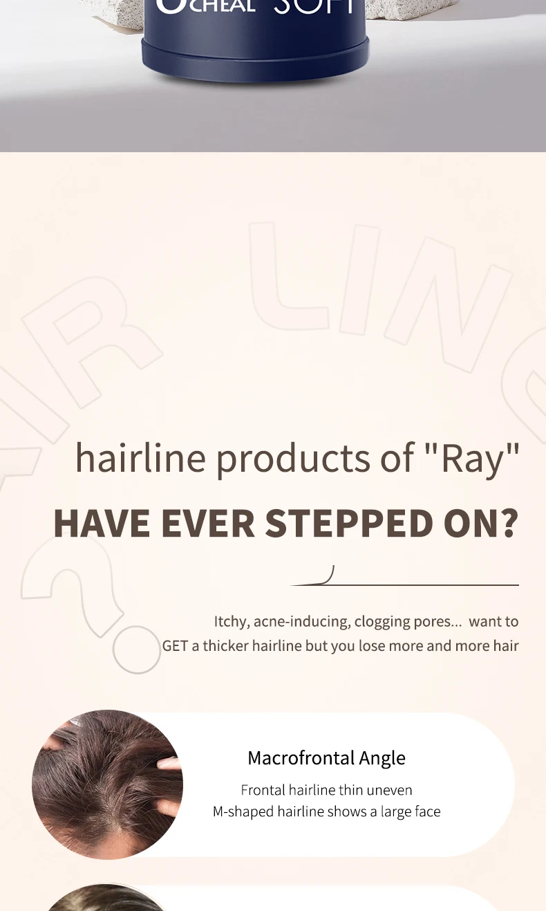 OCHEAL High-Quality Outline Filled Forehead Shadow Powder Waterproof and Sweat Proof Hairline Powder