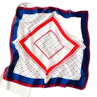Silk Satin Scarves Scarf 35" Square Silk Feeling Satin Head Scarves Neck Scarf For Women