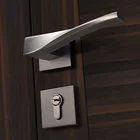 Door Lock Door Lock Handle Internal Home Zinc Hardware Door Lever Handle Lock Black