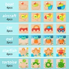 Educational 3d Puzzle Toys YO Wow New Arrivals Cartoon Animals Jigsaw Educational Woooden 3d Puzzle 2021Kids Toys