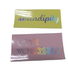 Holographic Custom Good Quality Self Adhesive Gold Stamping Holographic Logo Round Paper Sticker