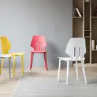 Plastic Chairs Italian Style Cheap Wholesale Upholstery Color Modern Plastic Dinner Chair
