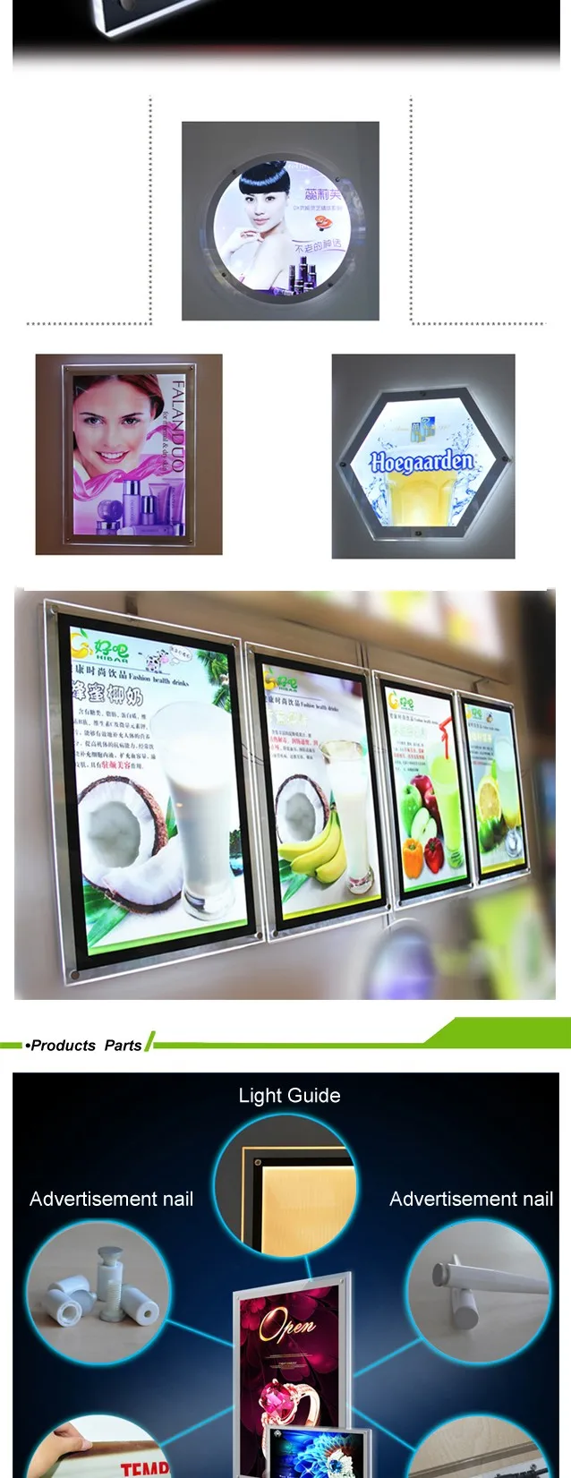 product advertising light box acrylic real estate agency led window display-17
