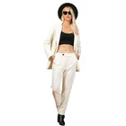 Top Suits Top Selling Double Button Women Blazers Off Lady New Suits