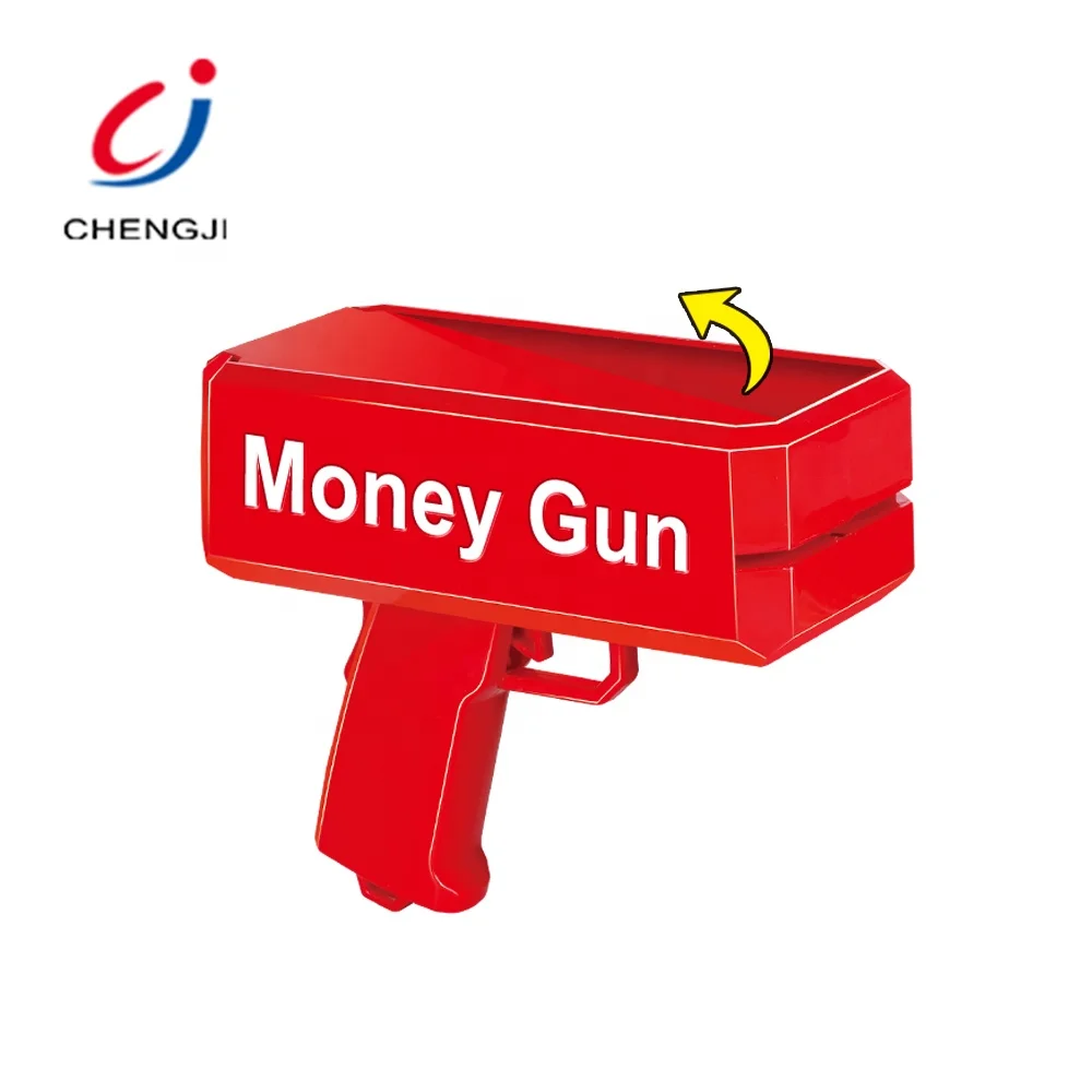 Cash shooting spray creative super red rain cash cannon plastic money gun