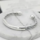 Silver Vintage Bracelets Silversilver Wholesale S925 Sterling Silver Hand-woven Sweet Vintage Bracelets