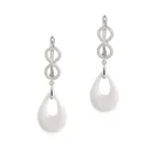 Number Earring Number Waterdrop Wholesale Classic Design 925 Sterling Sliver Ceramic Jewelry Earring