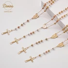 Necklace High Quality Religious Jewelry Cross Pendant Rosary Beads Necklace
