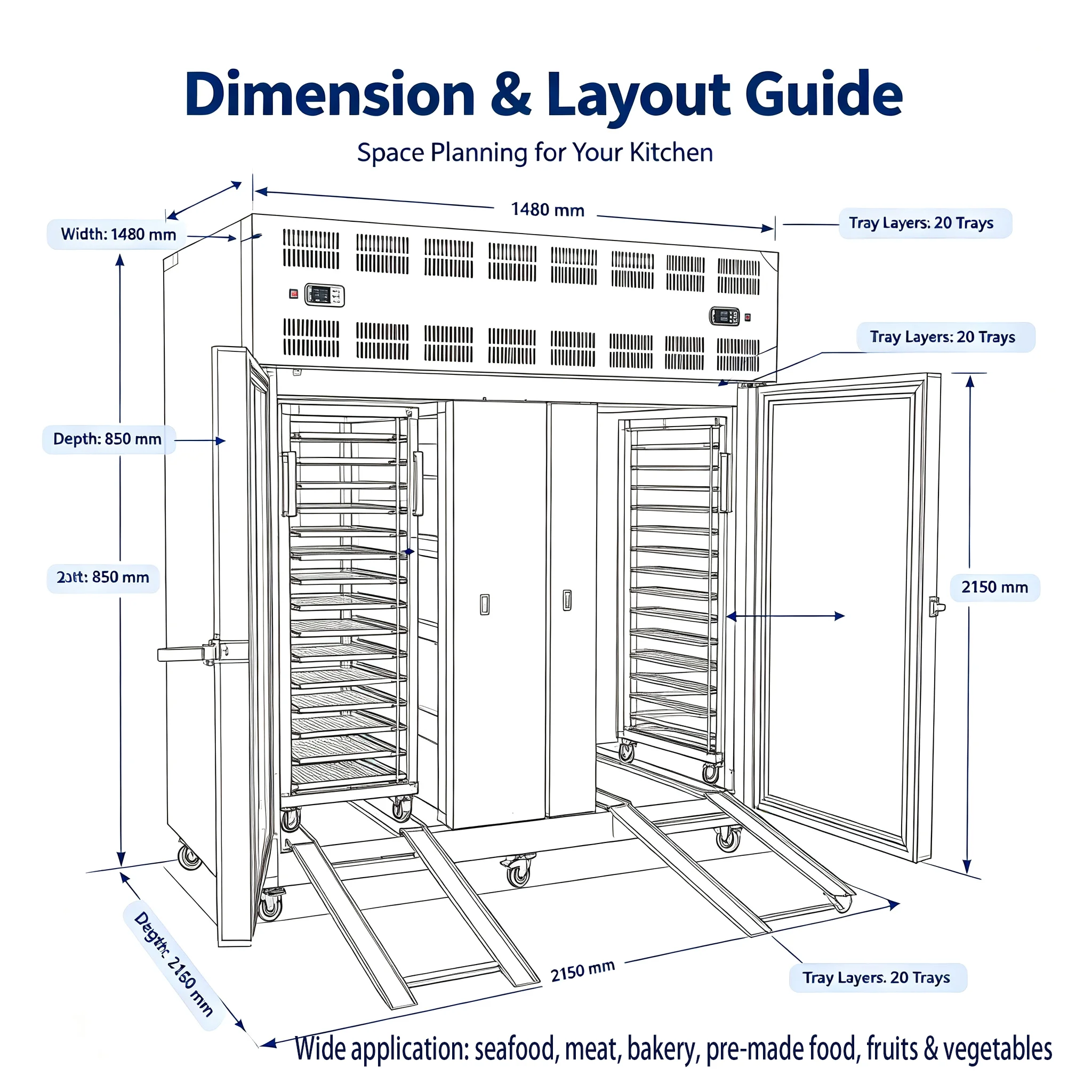 Blast Freezer, 220 V, 7000 - detail 50