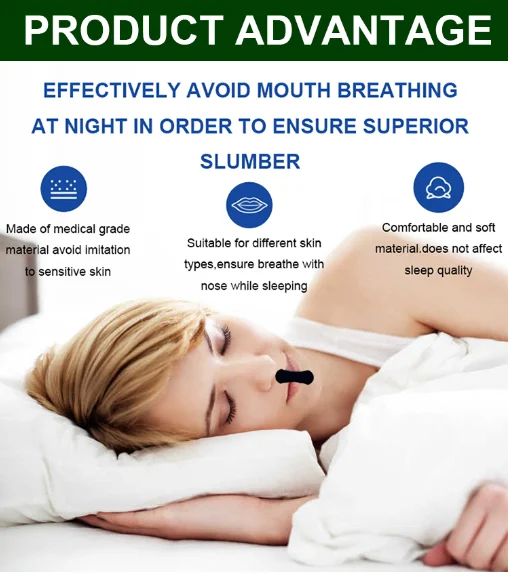 product breathable mouth tape strong hold and irritation free adhesion gentlecomfortable mouth sleep strips for sensitive skin-7