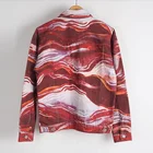 Jacket WORK OUT Digital Printing Fabric Jacket Custom All Over Digital Print Jeans Jacket Men