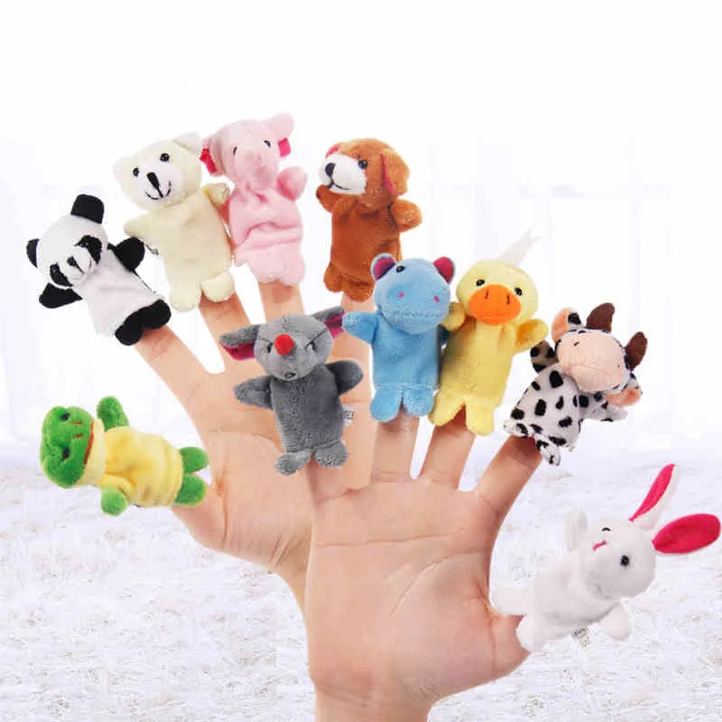 Hot Sale 10 Pcs Cute Animal Finger Puppet Cots Plush Toys For New Born  Babies Kids Telling Story Funny Mini Zoo Hand Dolls - Buy Animal Finger  Puppet Toys,Finger Dolls,Finger Plush Toys
