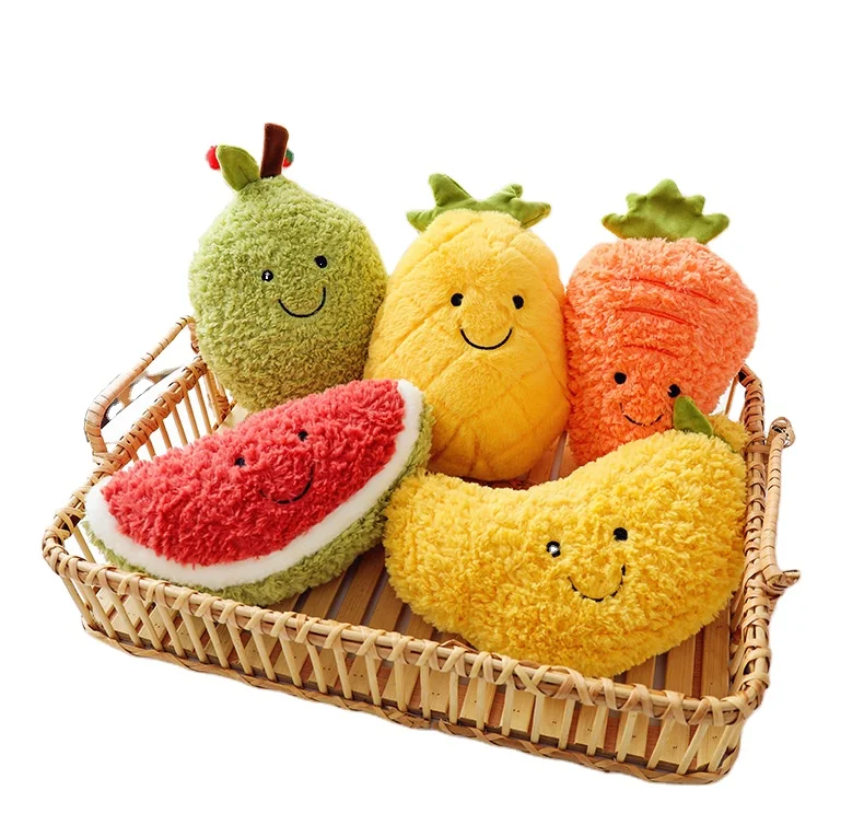 Fruit and vegetable doll series simulation fruit plush toy durian strawberry carrot plush toy pillow plush doll
