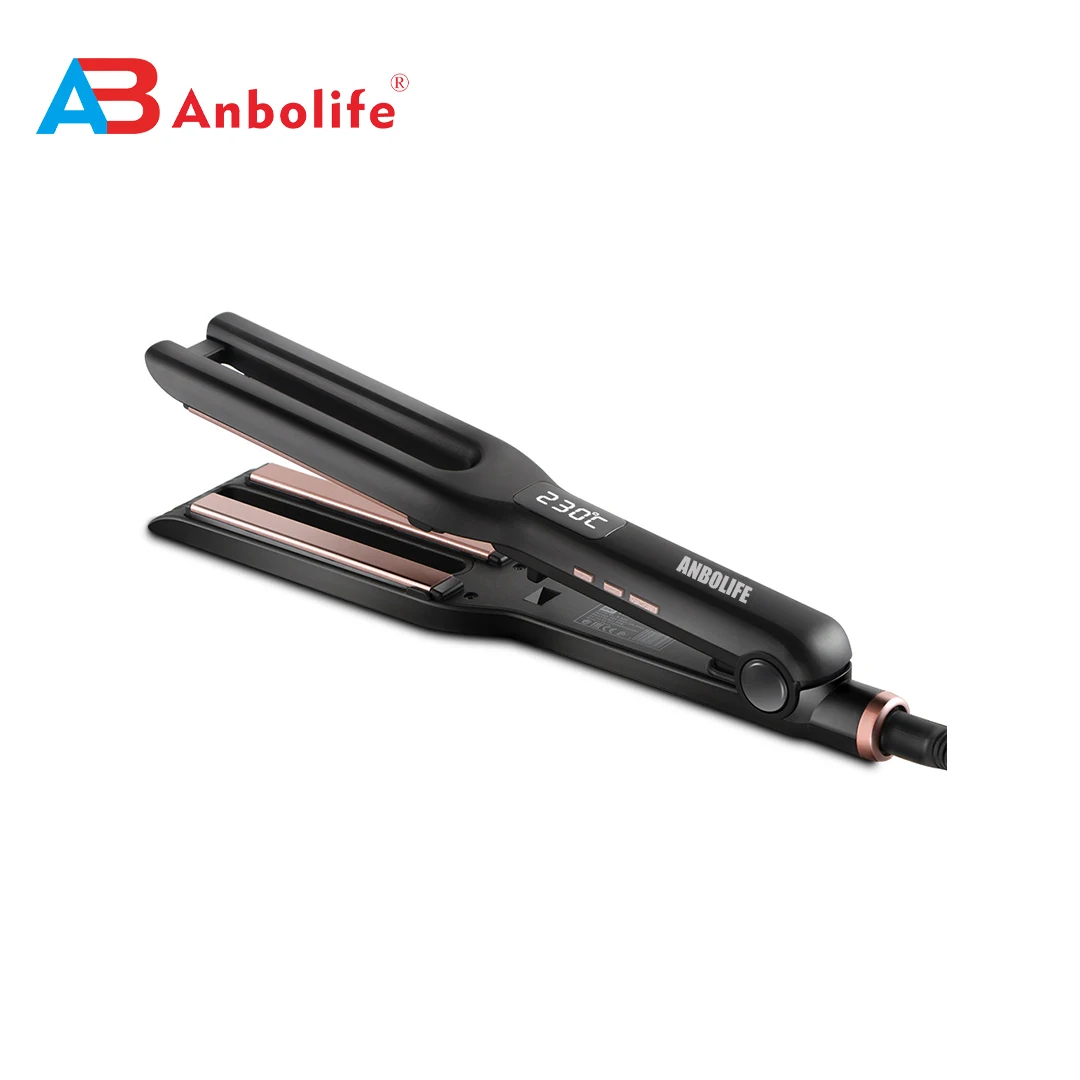 Ceramic Coating Plates Hair Straightener with Adjustable Temperature 120-210°C and 360° Swivel Power Cord