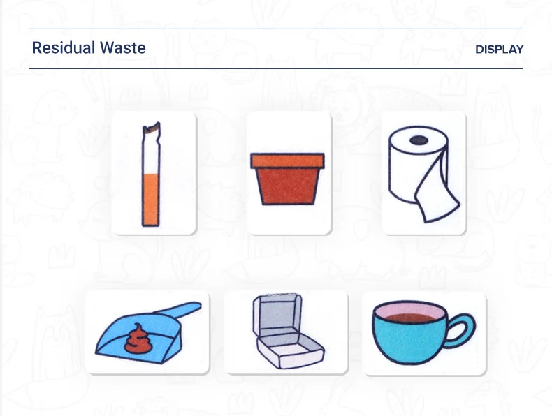 Gabage Classification House Toy Stuffed Plush Life Skill Practice Play