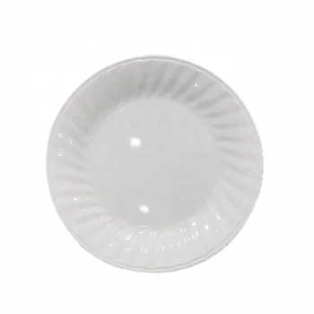 Factory Direct Restaurant Dinnerware 11 Inch White Round Flower Charger Serving melamine plate