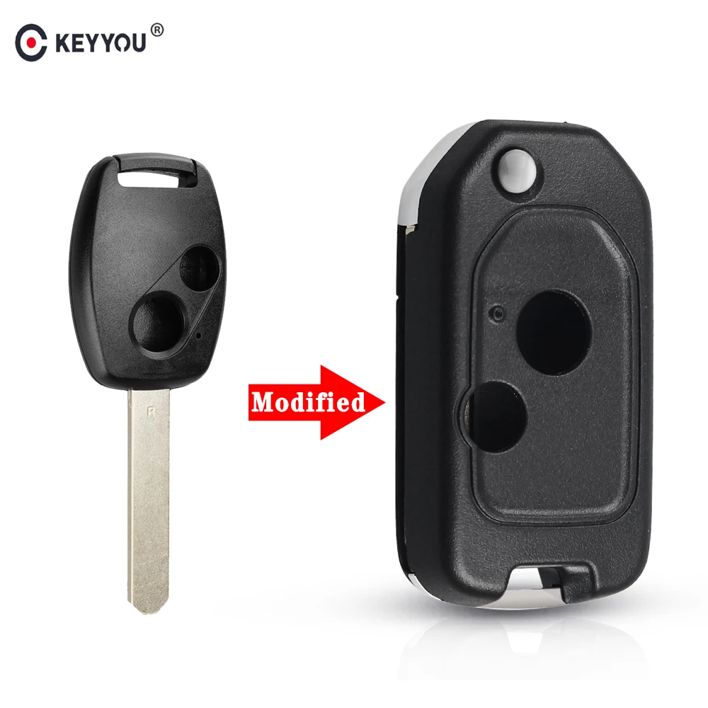 Repair 4 Buttons Remote Key Shell Fob Case fit for Honda Accord Civic CRV CR-V 