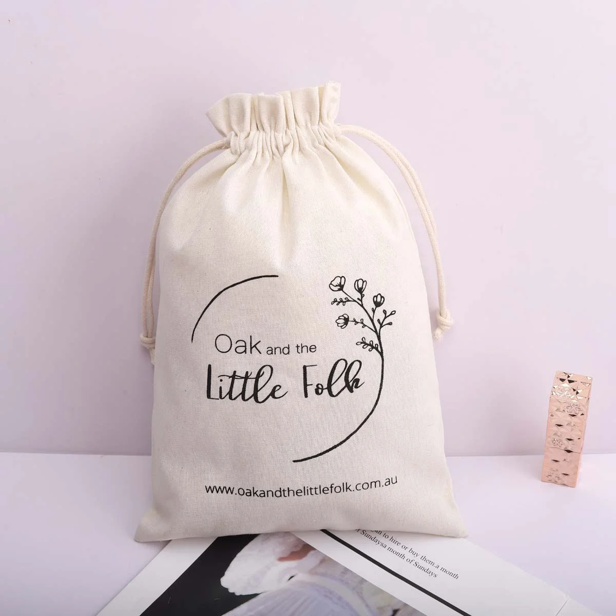 High Quality Cotton Drawstring Christmas Gift Packaging Bag Organic Reusable Muslin Sock Storage Dust Pouch