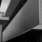 Louver Screen Fixed Cladding Wall Panel Aluminum Weather Louver With Insect Screen