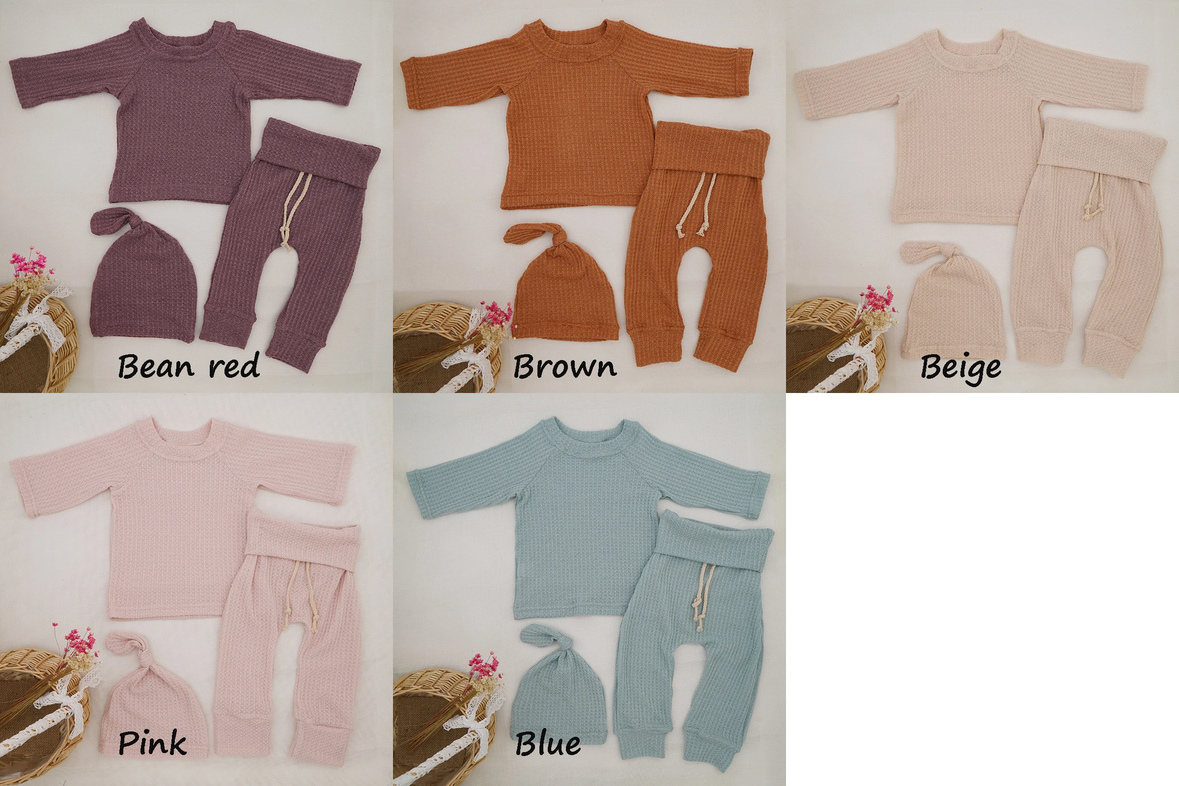 2022 Trendy autumn winter organic cotton newborn baby clothes gift 2 Pieces set long sleeves trousers baby clothing sets for new