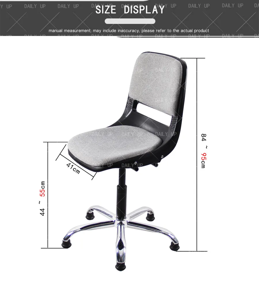 Padded Computer Chairs Height Adjustable Task Chair Swivel Chair Base Parts