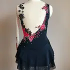 Rhinestone Stage Dance Dress Figure Skating Sport Stage Dance Wear Figure Ice Skating Dress Skirts Performance Wear