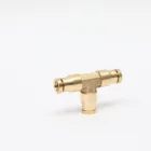 Union Unique Design Tee Ordinary Quick Connector Three-way Intubation Union Tee Dot Copper Connector Copper Joints