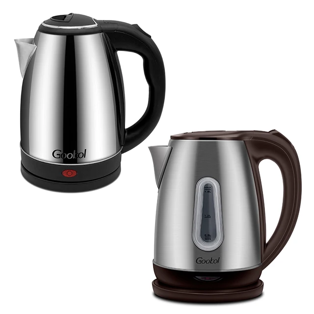 Kettle Hot Sale from Turkey 1600-1900 W Stainless Steel 1.8 LT Capacity Kettle Electric Best Price Smart Home Appliances