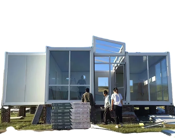 Steel Frame Container Restaurant Mobile Modular Prefab Container Homes