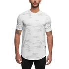 Size Custom Camouflage Print Slim Fit US Size T Shirts Running Gym Breathable Quick Dry Sport Men's T-shirt