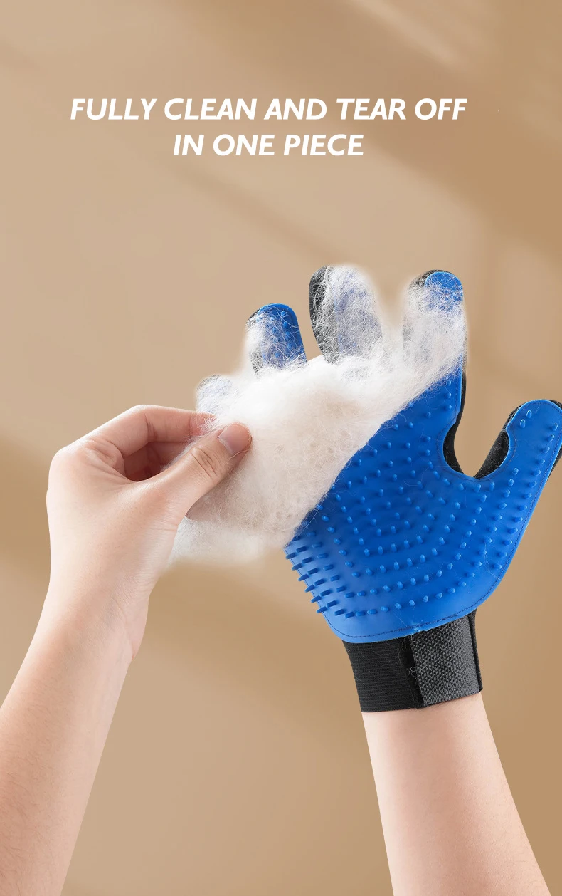 Hot Sale Pet Grooming Gloves for Cats Dogs Hair Removal and Cleaning Reusable Massage Spray Gloves Pet Products supplier