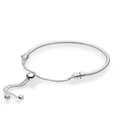 Rose Gold Rose Gold Adjustable Snake Bone Chain For Couples 925 Silver Pandora Bracelet Jewelry