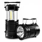Battery Lantern Battery Operated Flashlights 2 In 1 COB LED Collapsible Lantern