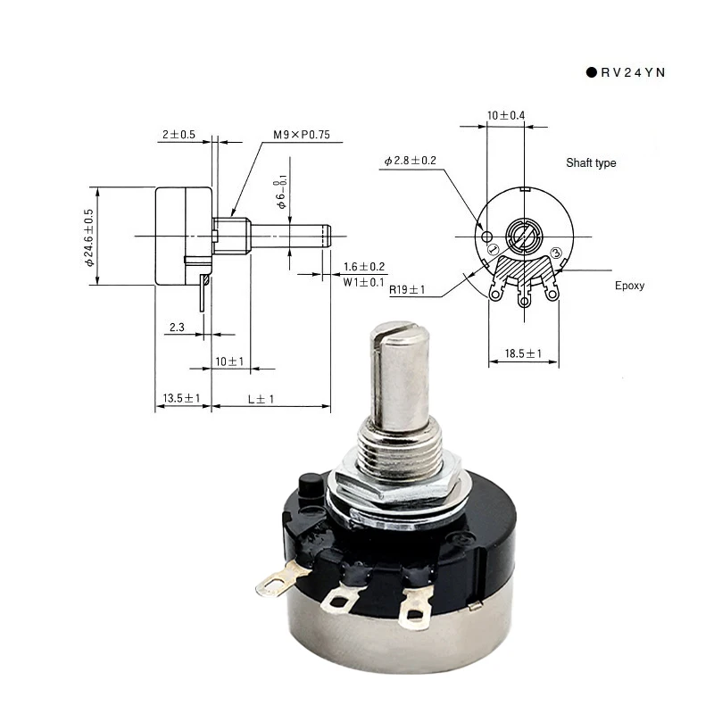 Potentiometer Frequency Converter Rv24yn20s B502 B103 102 202 104 203