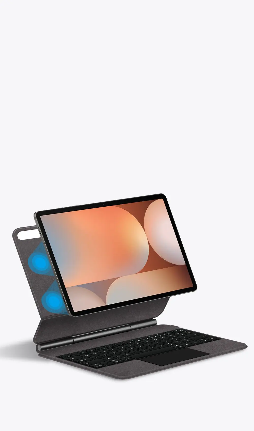 s10ultra 146 pu leather magnetic multi hand gesture touched scissor switch laudtec-10