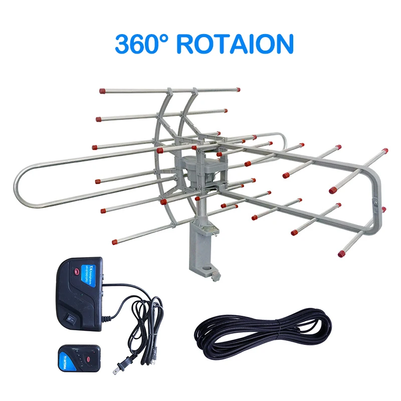 Mile Motorized Degree Rotation Ota Amplified Outdoor Hd Tv