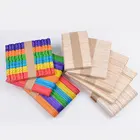 Sticks Colour Colored Wood Stick Customized Size Eco-friendly Birch Wood Craft Sticks Colour Sticks