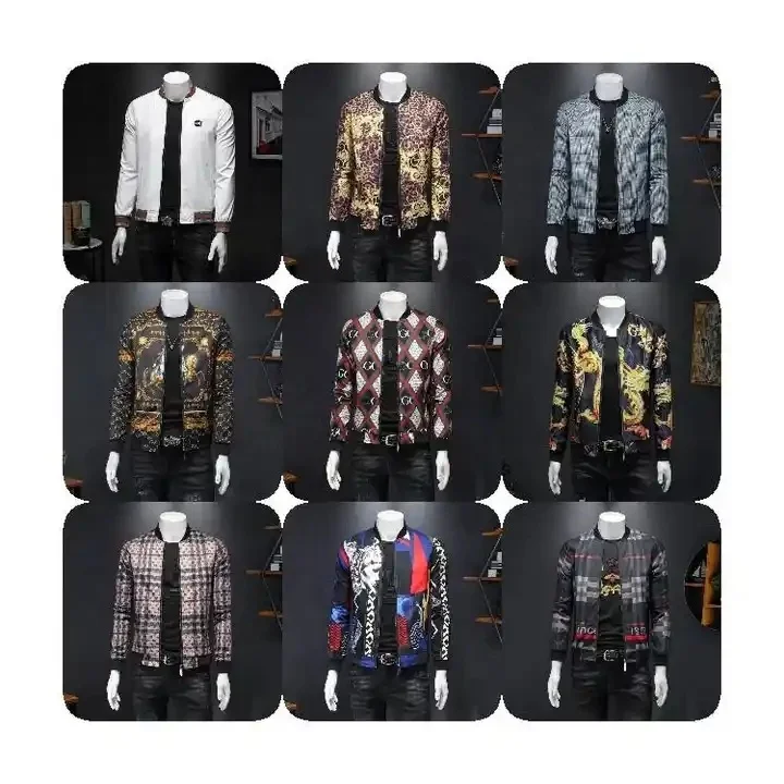 2024 new Design Men's jacket spring and autumn casual thin baseball uniform workwear jacket flying men's clothing Street Style