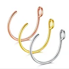 Ring Rings Piercing Nose Ring C-shaped Antler Stainless Steel Non-Piercing Nose Rings Piercing Jewelry