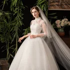 Gown Long Sleeve Custom Gown Plus Size Wedding Dress Women Lace Wedding Dress