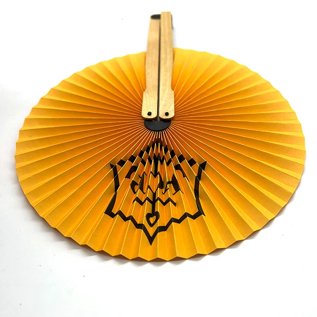 Hand Fan Logo Bamboo Promotional Gift Portable Custom Printed Folding Advertising Brand Summer Business Folk Handmade Painting