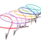 Clips Clip Dental Bib Clips Assorted Colors Plastic Chain And Stainless Steel Clips Dental Bib Clip Dental Bib Holder