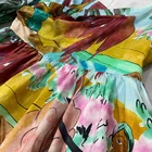Dresses ONEINALL V Neck Puff Short Sleeve High Waist Mini Ball Gown Dresses Female 2021 Summer