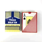 Poker High Quality Custom Printing 100% Plastic Waterproof Texas Hold'Em Playing Cards Poker For Casino