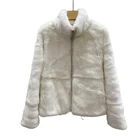 Coat New Model Fashion Custom Design Good Quality Rabbit Fur Coat Women Winter Korean