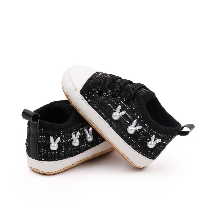 Baby Girl's Summer Spring/Autumn Casual Elastic Canvas Shoes Lightweight Breathable Anti-Slip Mary Jane Flats factory