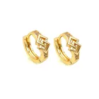 Hoops Luxury Gift 18K Gold Plate Hypoallergenic Wedding Bridal Party Ladies Jewelry Earrings Hoops