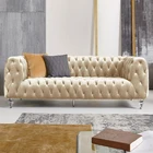 Sofa New Arrival Luxury Furniture Living Room Sofa 1 Seat 2 Seat 3 Seat Sofa Chesterfield Velvet Sofa