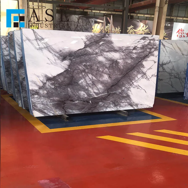 Beautiful best quality hot sale natural Turkish lilac marble slabs with purple veins marbre milac lilas tile