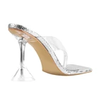 Shoes Pumps Transparent High Heel Thong Sandals Luxury Plus Size Women Dress Shoes